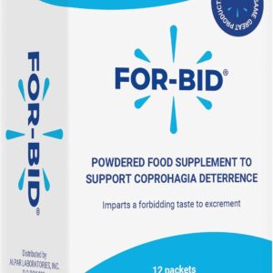 or Dogs and Cats | Stool Eating & Coprophagia Deterrent | Dog & Cat Food Powder Additive to Prevent Dogs from Eating Poop | Safe for Your Pets | Vet Recommended Formula for Anti-Coprophagia
